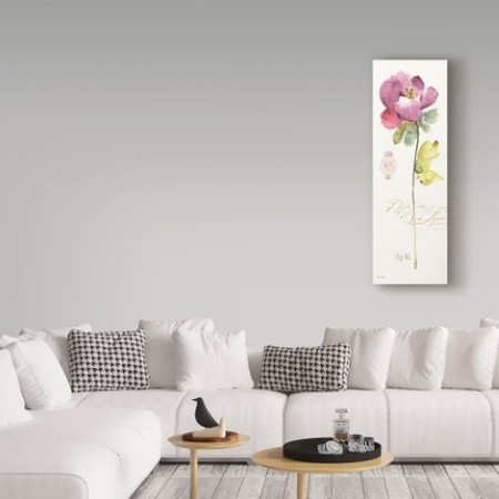 Trademark Fine Art Lisa Audit 'Rainbow Seeds Loose Floral Ii' Canvas Art, 10x32 WAP06201-C1032GG